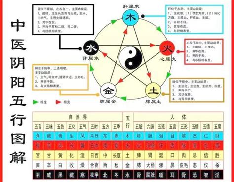 五行歸類表